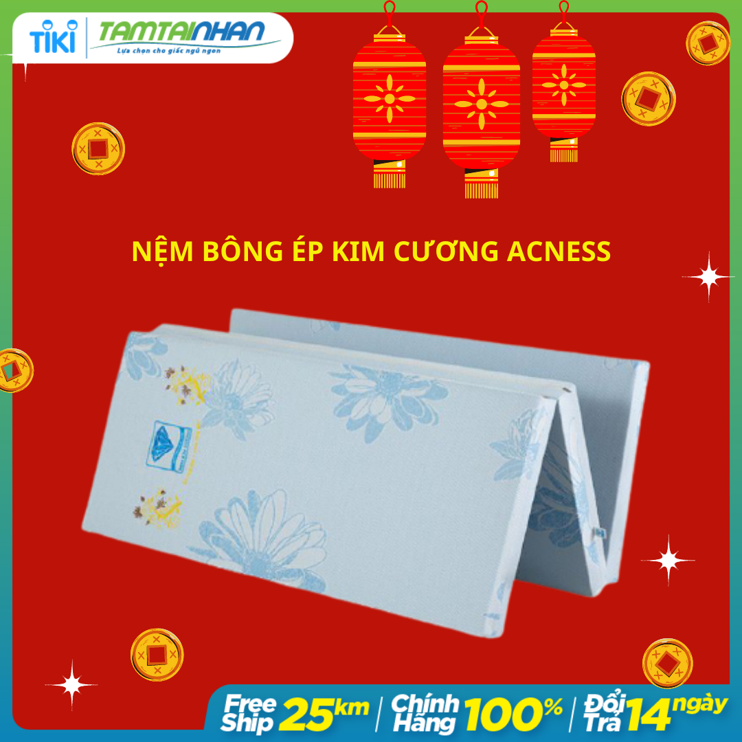 Nệm bông ép Kim Cương Acness 120x200x9cm