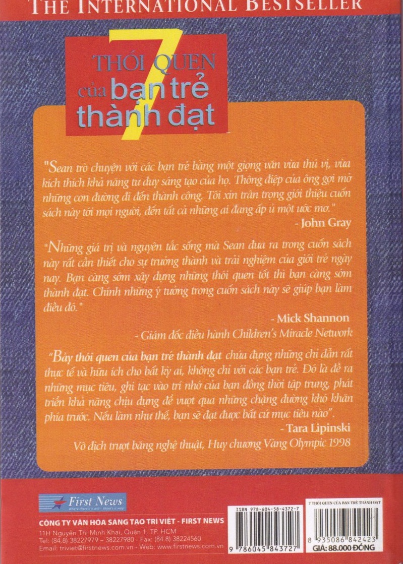 7 THÓI QUEN CỦA BẠN TRẺ THÀNH ĐẠT - SCĐ