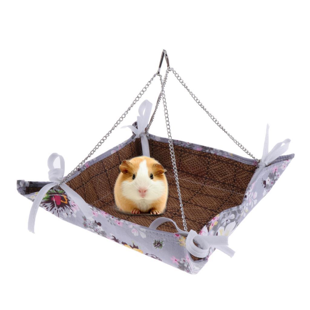 Hamster Gerbil Squirrel Rabbit Rat Hammock Breathable Hanging Bed Swing Mat
