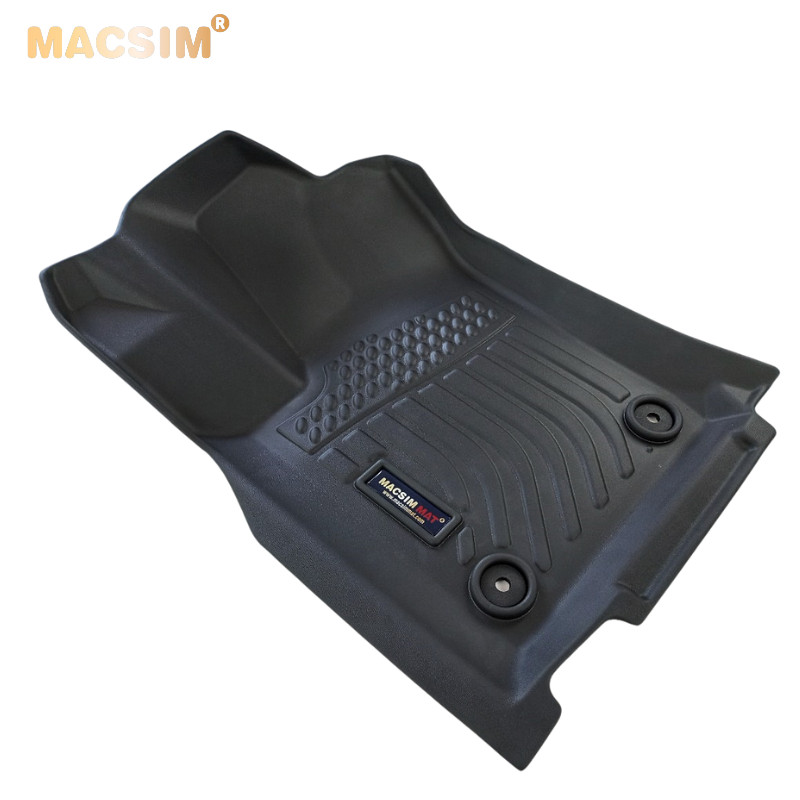 Thảm lót sàn xe ô tô JEEP CHROKEE 2016-2021 chất liệu TPE thương hiệu Macsim màu đen