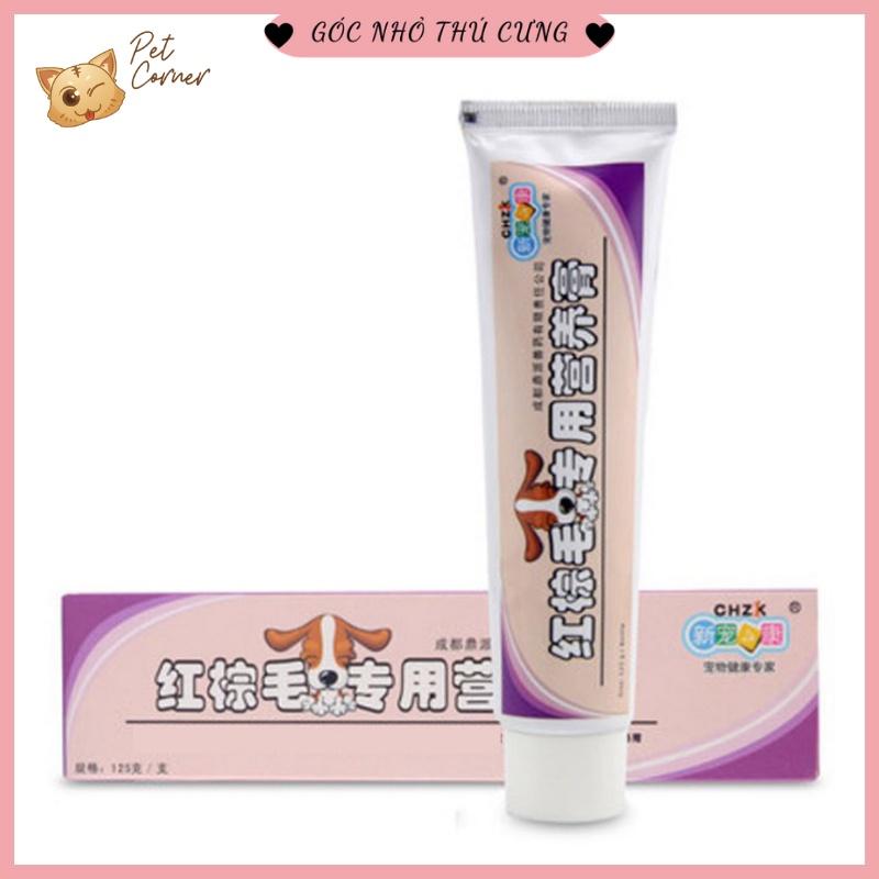 Gel dưỡng lông màu nâu đỏ, bổ sung canxi cho chó