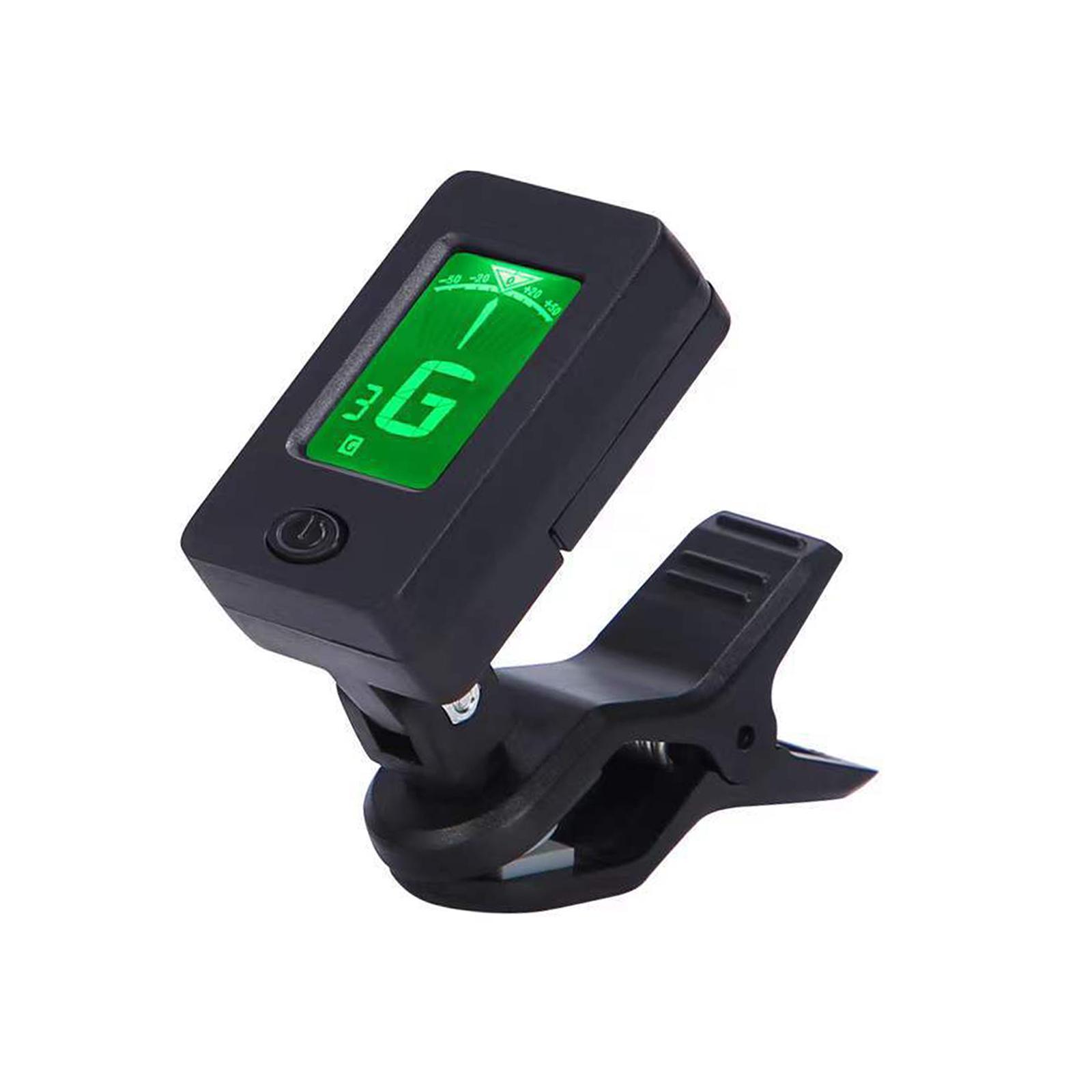 Portable Guitar Tuner Clip Tuner for Musical Instrument Electric Guitar Bass