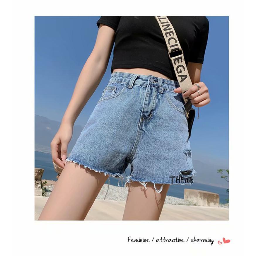 Quần Short Jeans Rách Thời Trang Nữ Cá Tính