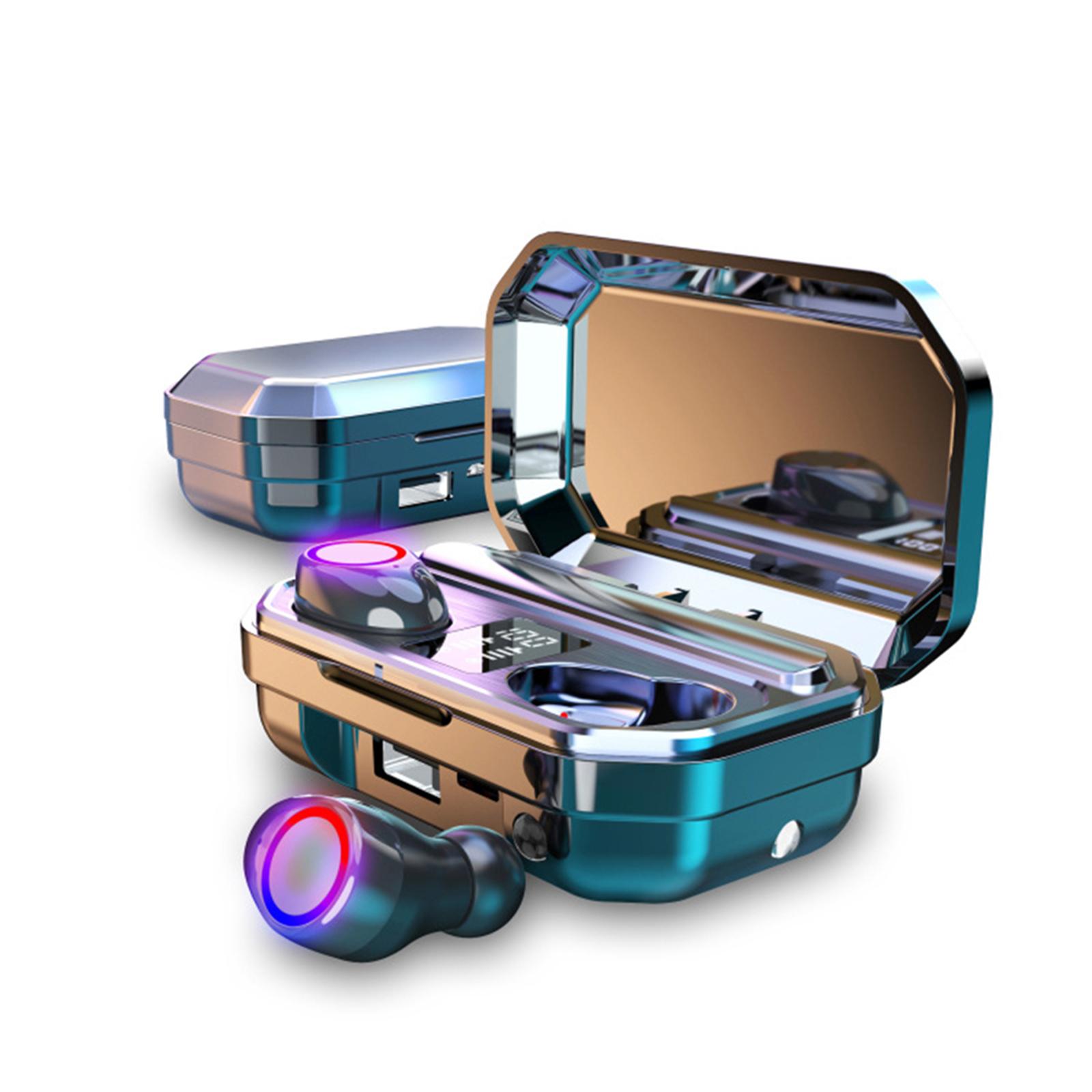 M12 Mini Earbuds BT5.0 True Wireless Headphones Smart In-Ear Headset with Mic Charging Box Digital Display Pick Up Automatic Pairing