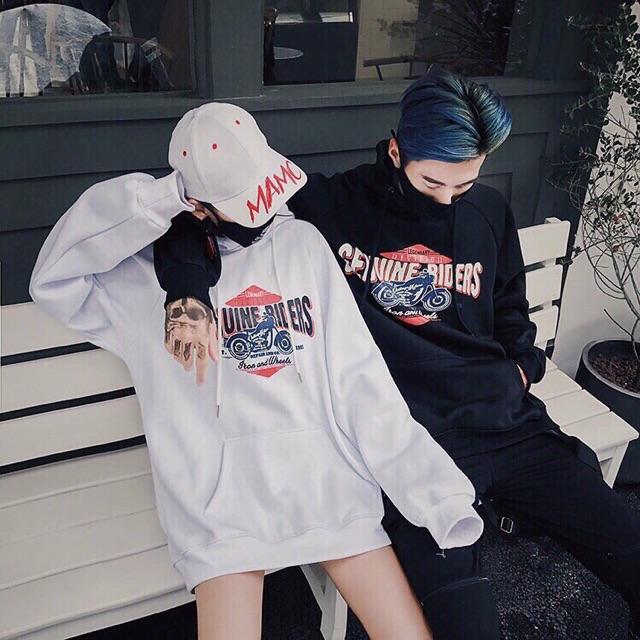 Áo hoodie nam nữ in I RON WHEELS