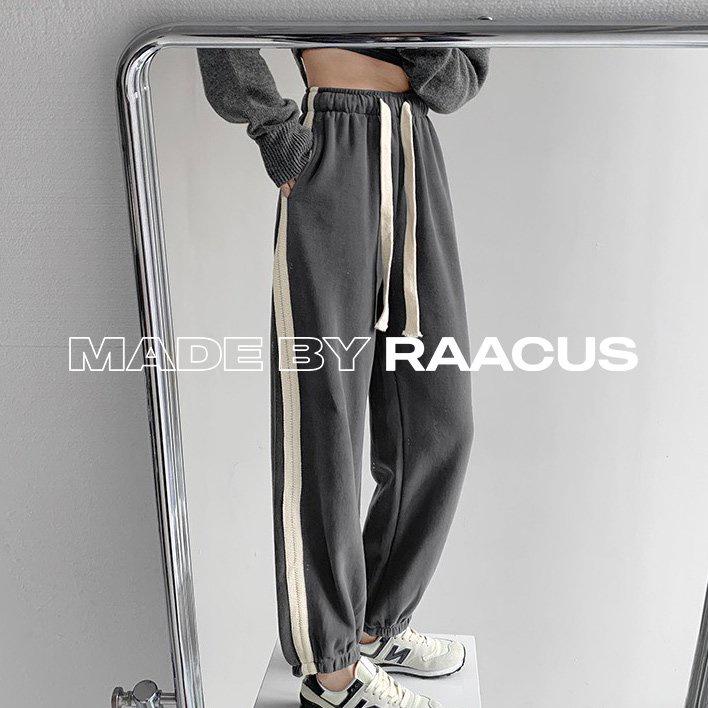 Quần ống rộng nam nữ RAACUS chất nhung tăm big size, quần ống suông nam nữ chất len thun tăm thể thao