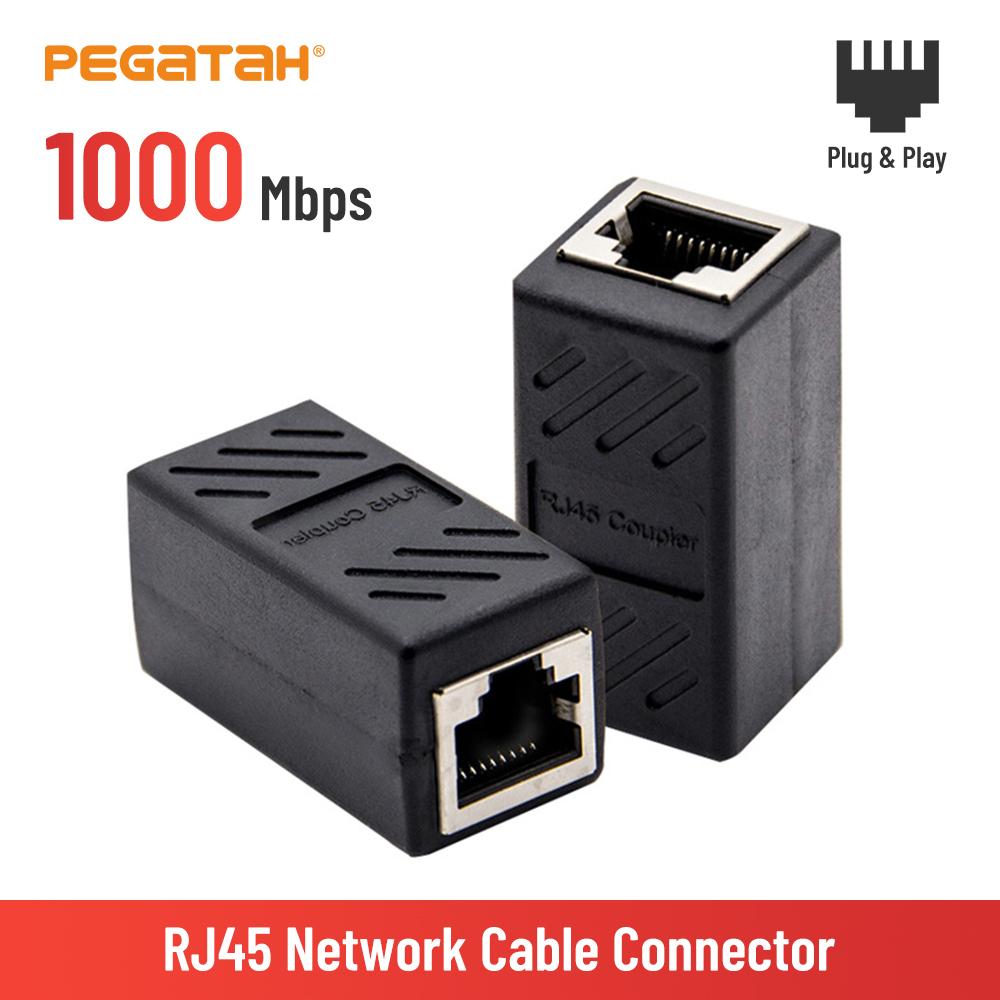 Mạng kết nối RJ45 extender Ethernet Kabel RJ45 Bộ chuyển đổi bộ chuyển đổi Gigabit Giao diện nữ đến Nữ kết nối mạng nữ