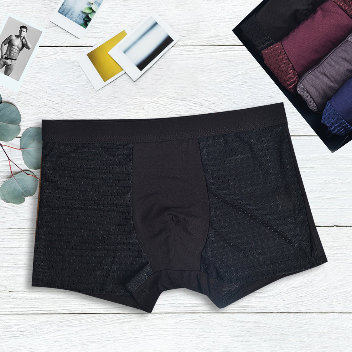 Combo 4 Sịp Đùi Nam Thông Hơi Bateno Siêu Thoáng