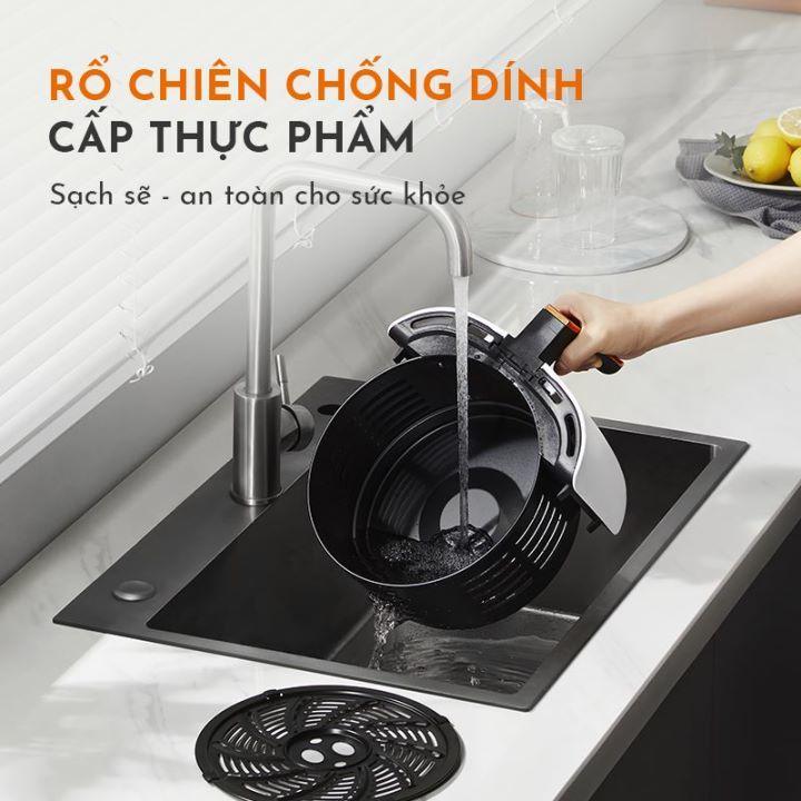 Nồi chiên không dầu điện tử GAABOR GA-E6A dung tích 6L công suất mạnh 1500W - Hàng chính hãng