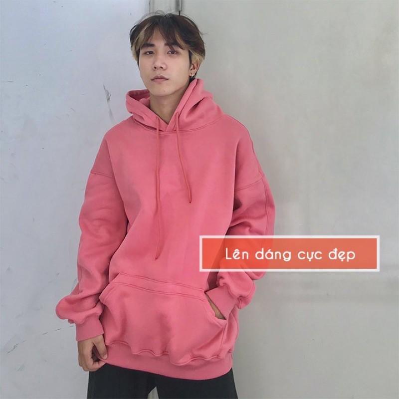 Áo hoodie nam trơn basic Wado mùa thu đông dáng unisex form rộng chất nỉ bông