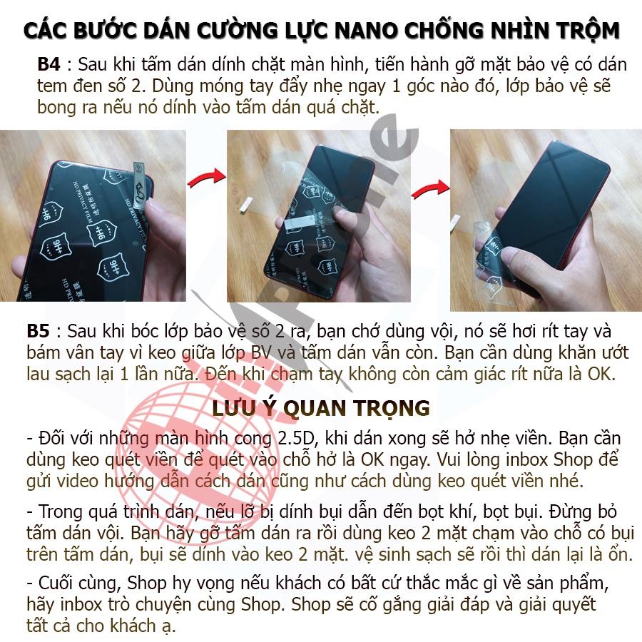 Dán chống nhìn trộm iphone 13, 13 Mini, 13 Pro, 13 Pro Max - Dán cường lực dẻo nano 9H