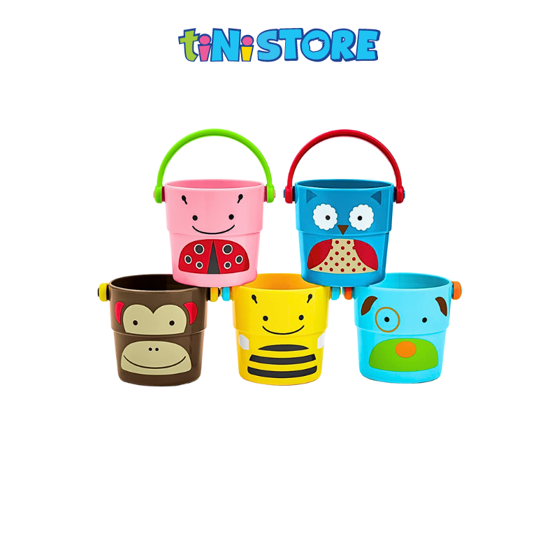 tiNiStore-Bộ đồ chơi xô tắm hình động vật Zoo Skip Hop 235355