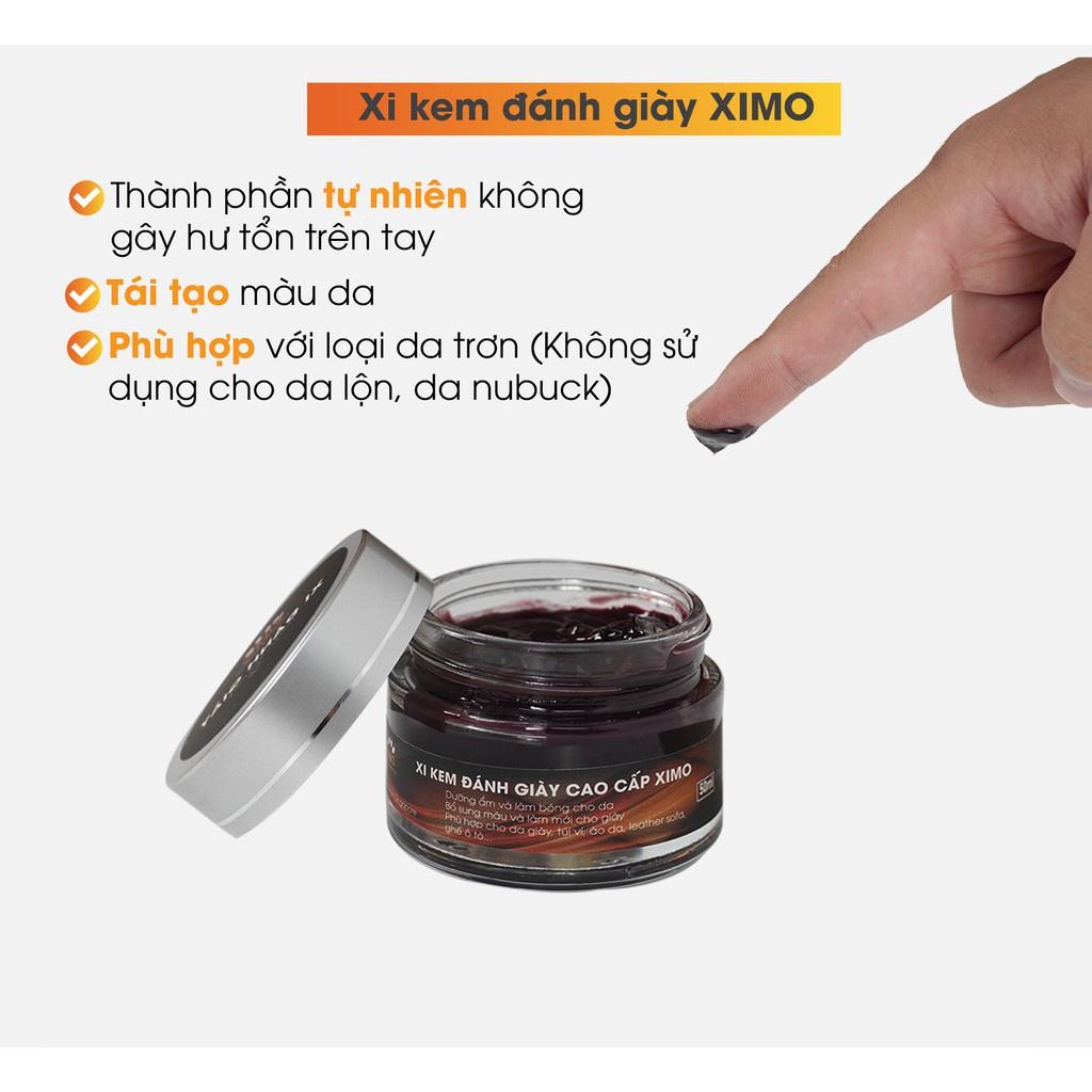 Xi kem đánh giày 50ml bảo dưỡng và bổ sung, phục hồi màu cho da giày, túi ví, áo, ghế sofa XXI02