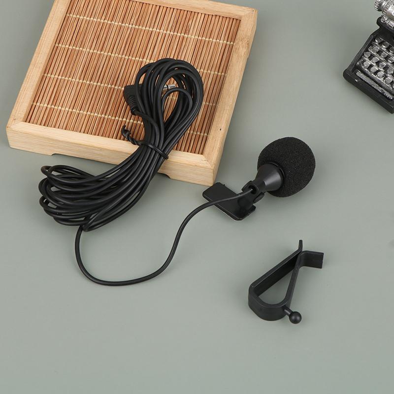 Micrô âm thanh xe hơi 3.5mm Jack plug Mic Stereo Mini có dây micrô bên ngoài cho PC Auto Car DVD Radio
