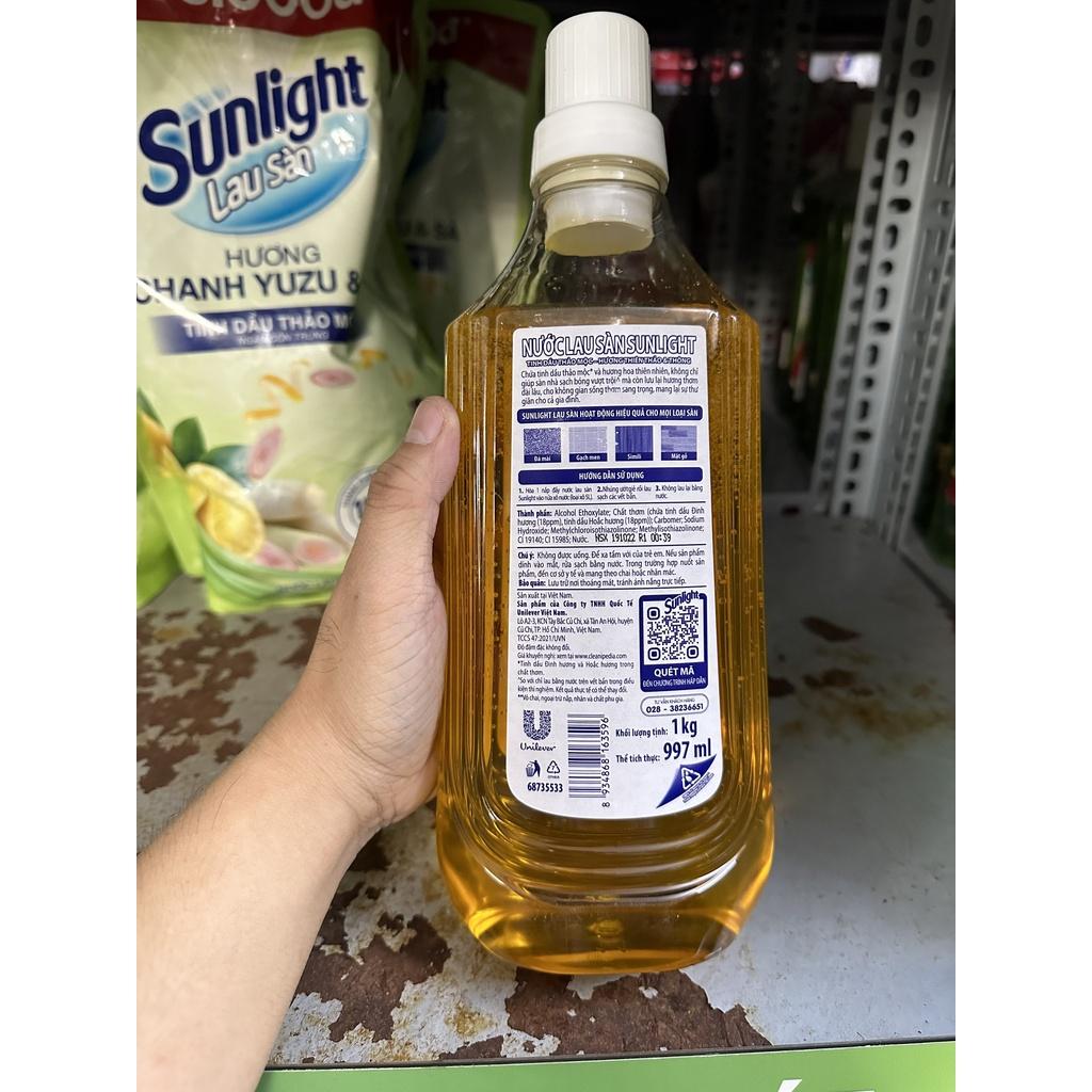 Combo 2 Nước lau Sàn Sunlight Hương Thiên Thảo Và Thông Chai 1Kg