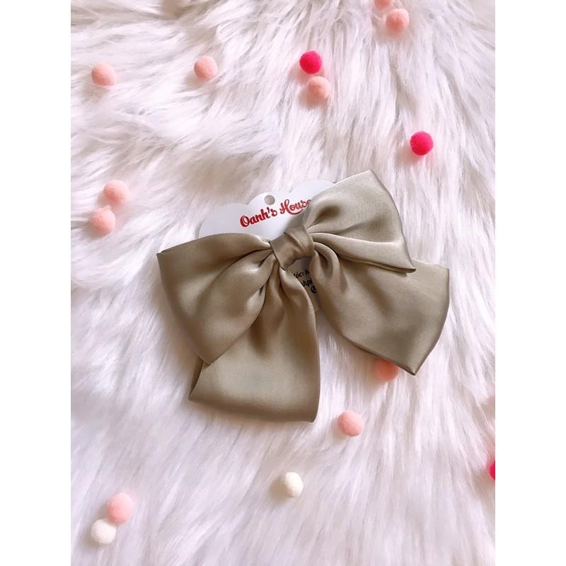Kẹp nơ lụa satin size lớn