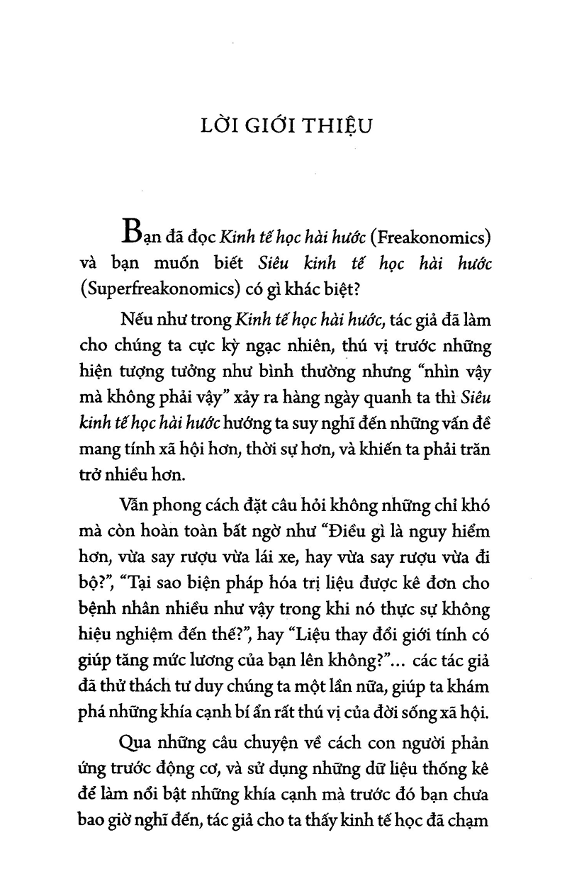 Siêu Kinh Tế Học Hài Hước