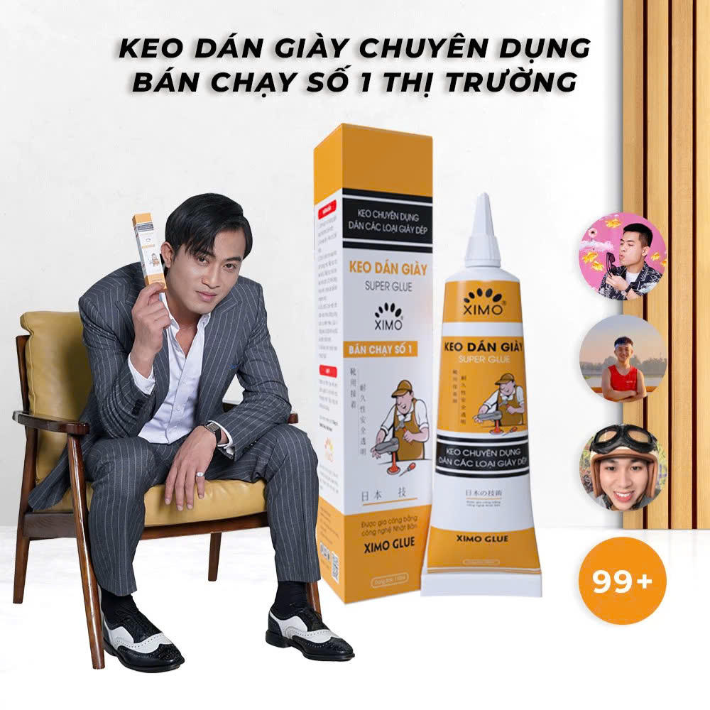 Keo dán giày bền chặt, chống thấm hiệu quả. thiết kế nhỏ gọn, tiện lợi