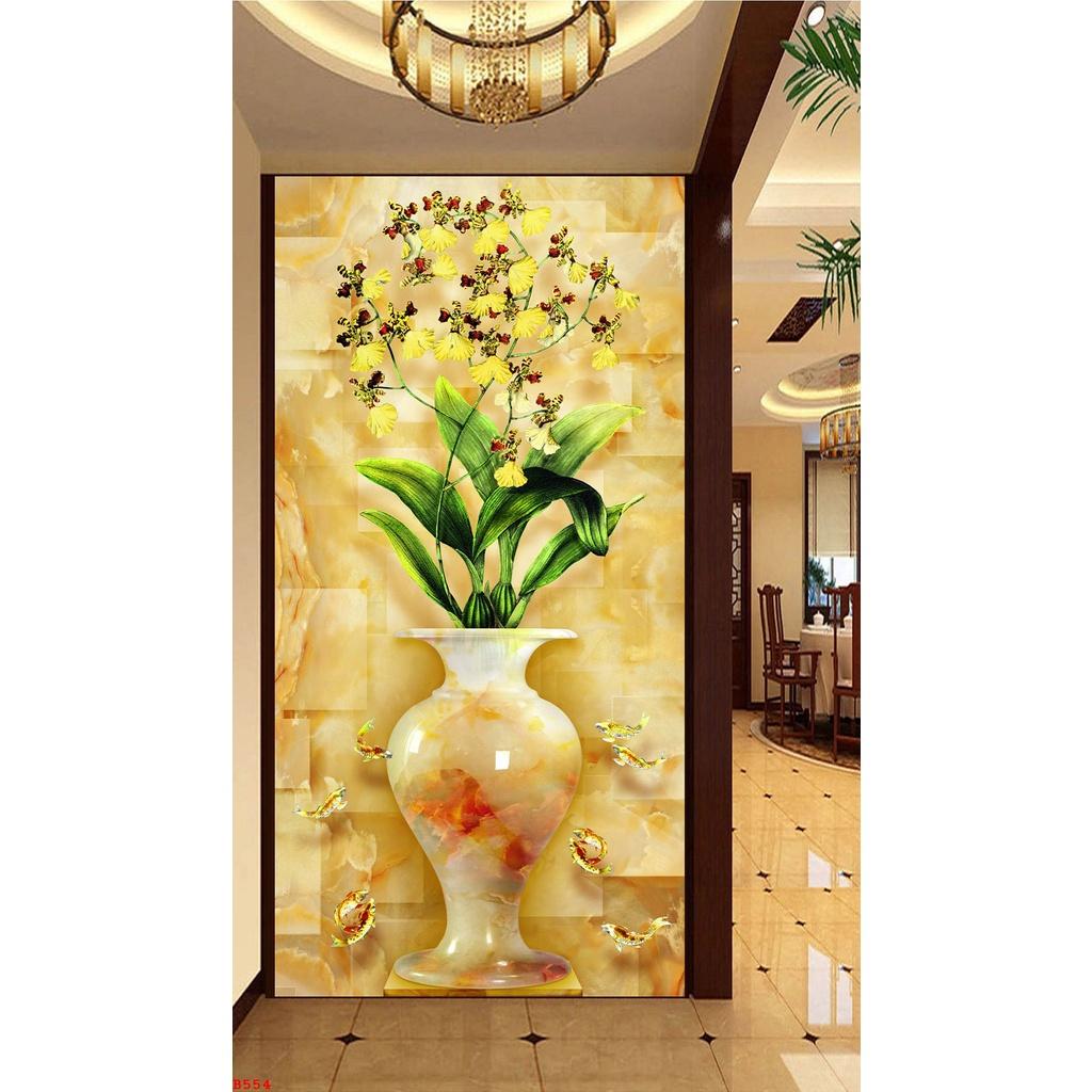 TRANH BÌNH HOA NGHỆ THUẬT TRÁNG GƯƠNG MICA HIỆN ĐẠI SANG TRỌNG CAO CẤP 40*60/ 60*90