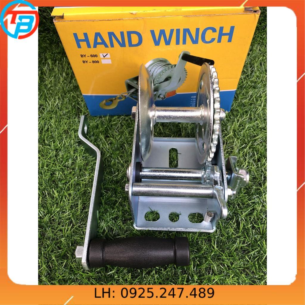 Tời quay tay 600lbs _270kg CÁP THÉP Thái Bình Vina
