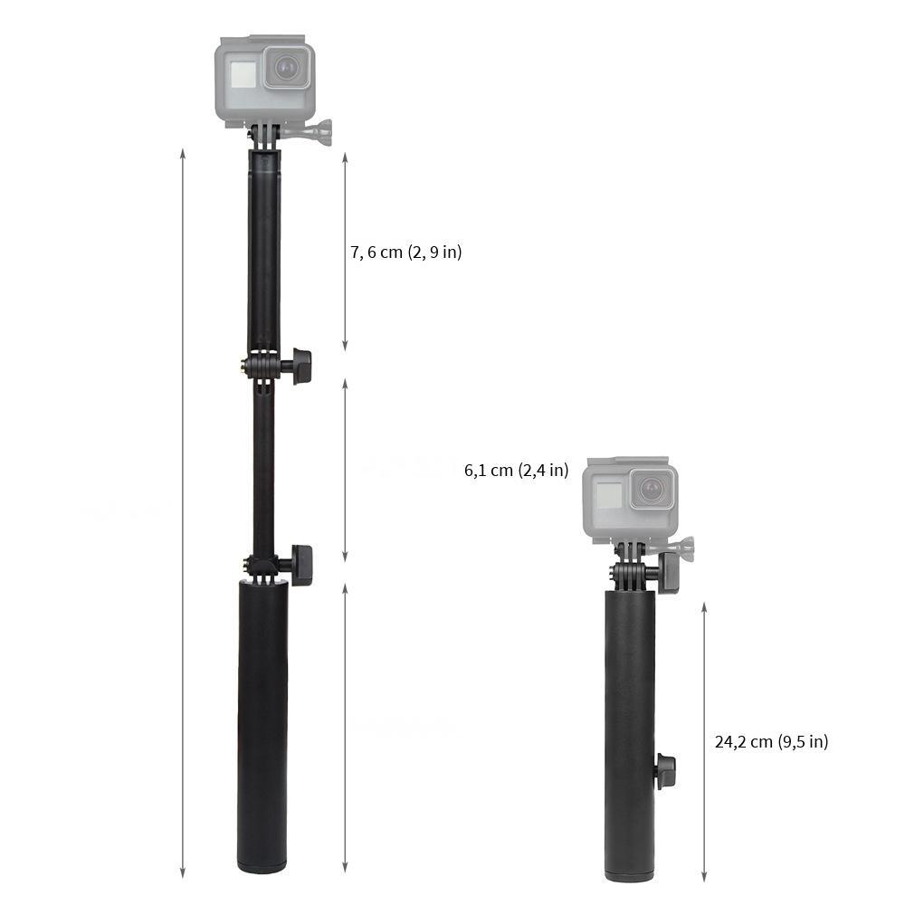 Gậy selfie GoPro phong cách mới nhất Hero7/6 gậy ba lần Gậy selfie ba chiều 3 chiều gậy uốn điện thoại di động