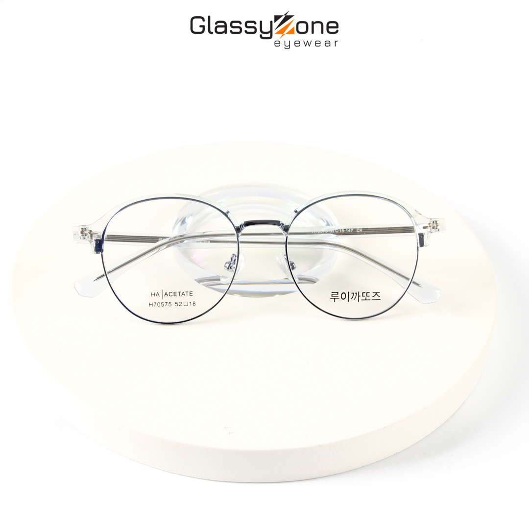 Gọng kính cận, Mắt kính giả cận kim loại Form tròn Nam Nữ Kimball - GlassyZone
