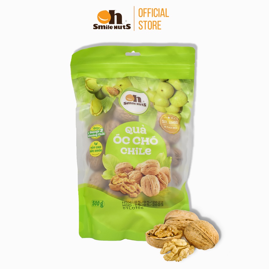 Quả Óc Chó Chile Smile Nuts Túi 500g