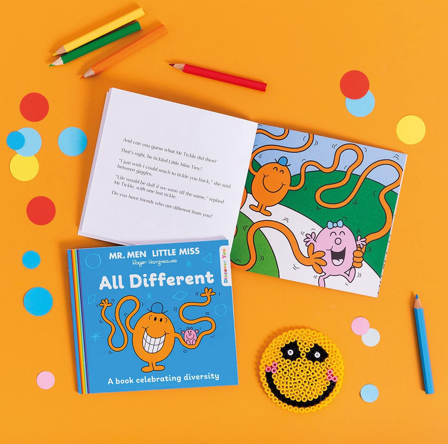 Truyện đọc thiếu nhi  tiếng Anh: Mr. Men and Little Miss Discover You — MR. MEN LITTLE MISS: ALL DIFFERENT