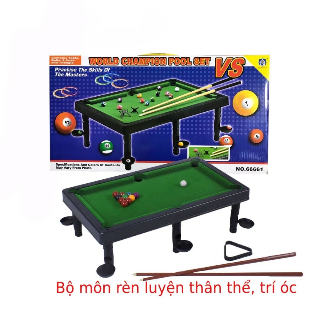 Bàn bida mini, bàn billiards snooker mini nhiều kích cỡ EASYTOYS đồ chơi giải trí dành cho bé