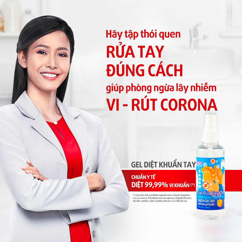 Gel rửa tay khô AVATAR - Xịt kháng khuẩn - Dạng xịt - 75% CỒN (100ml) - Có chứng nhận chất lượng từ PASTEUR