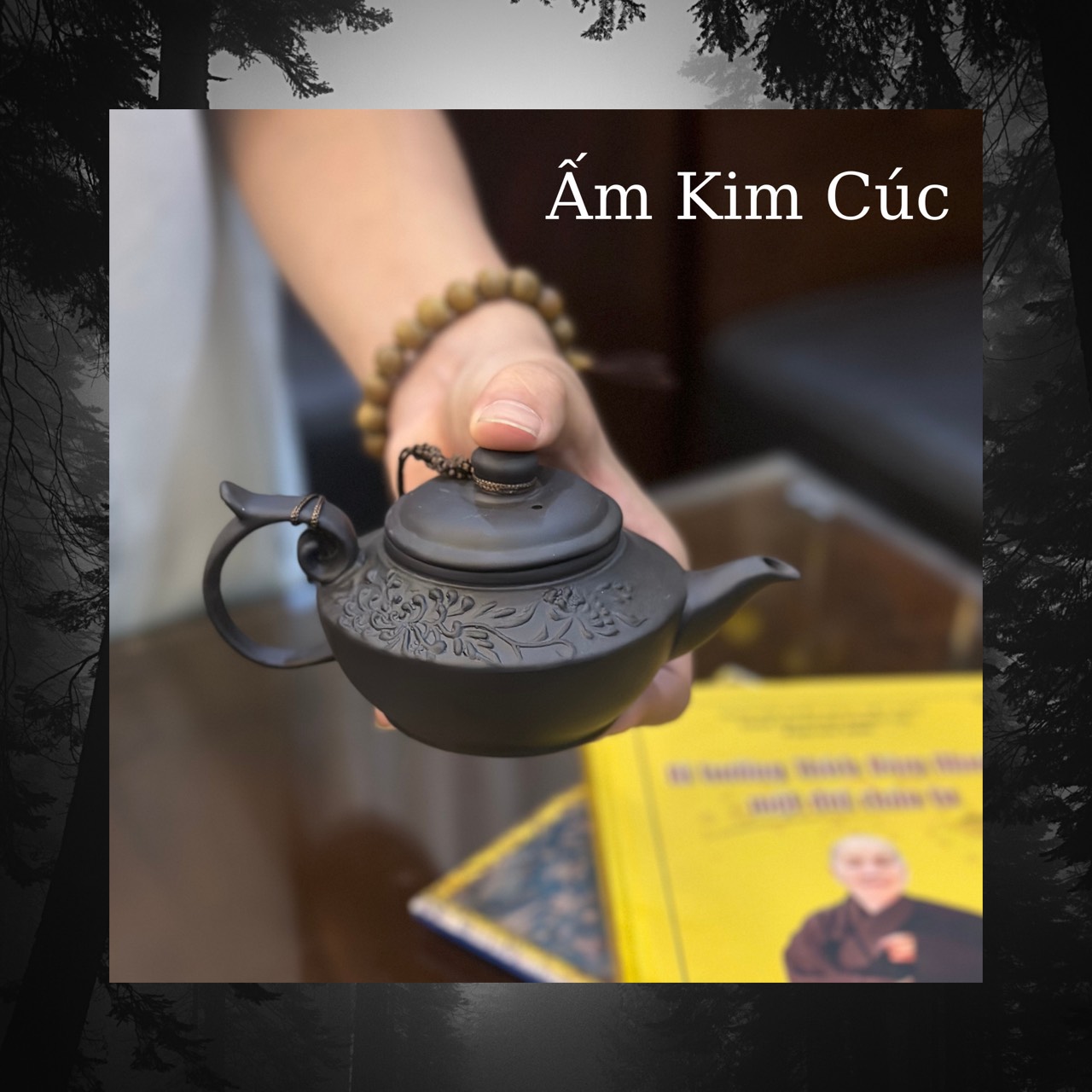 Bộ ấm tách trà ấm chén trà gốm tử sa Bát Tràng