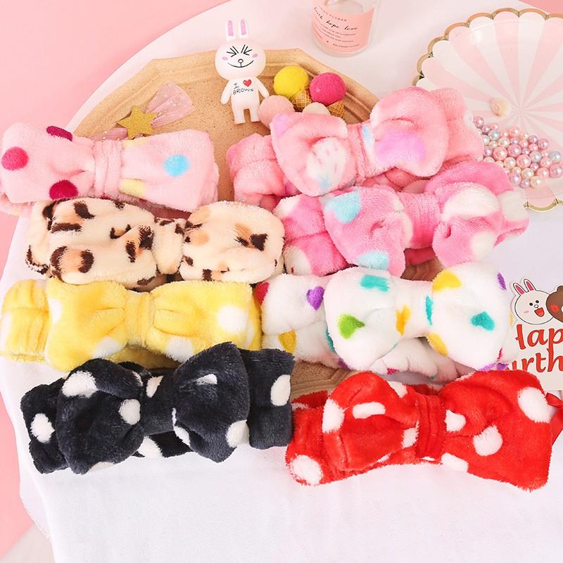 Băng Đô Rửa Mặt Turban, Bờm Tóc Hàn Quốc Cho Bạn Nữ Cài Tóc Xinh Đẹp, Chất Liệu Vải Nhung HOT