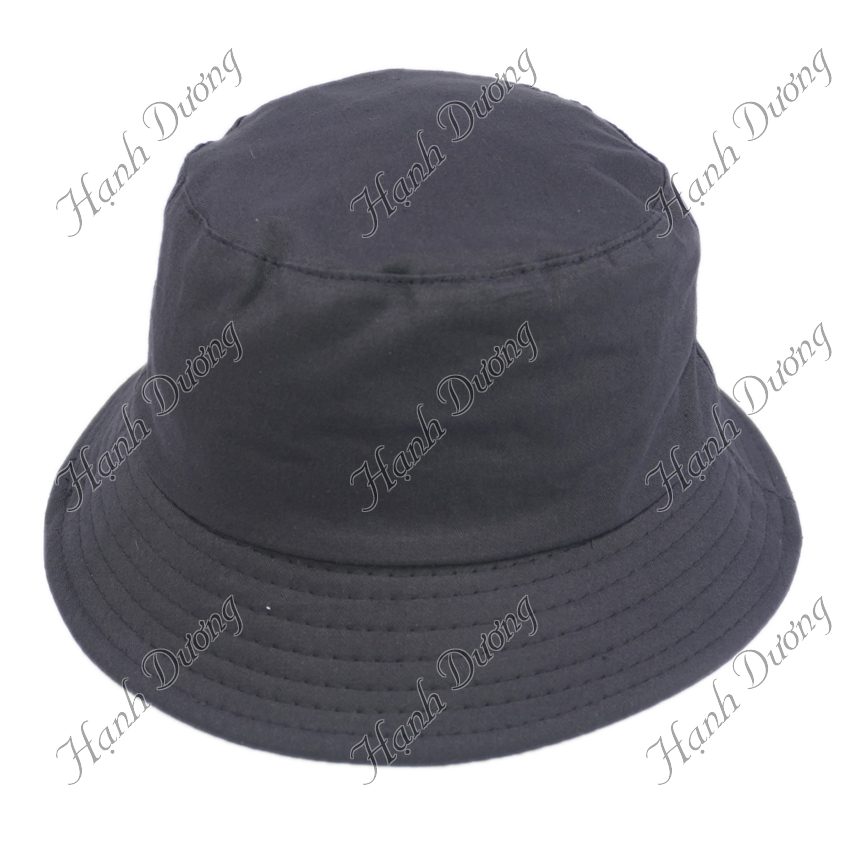 Mũ bucket nữ thời trang không thêu logo với chất liệu vải cotton thoáng mát dễ thấm hút mồ hôi