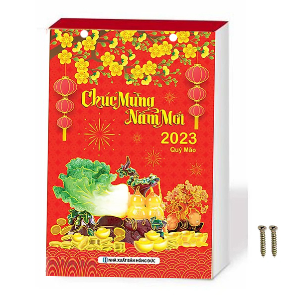 Lịch Bloc Hoa Và Phong Thủy 2023 có tem niêm yết