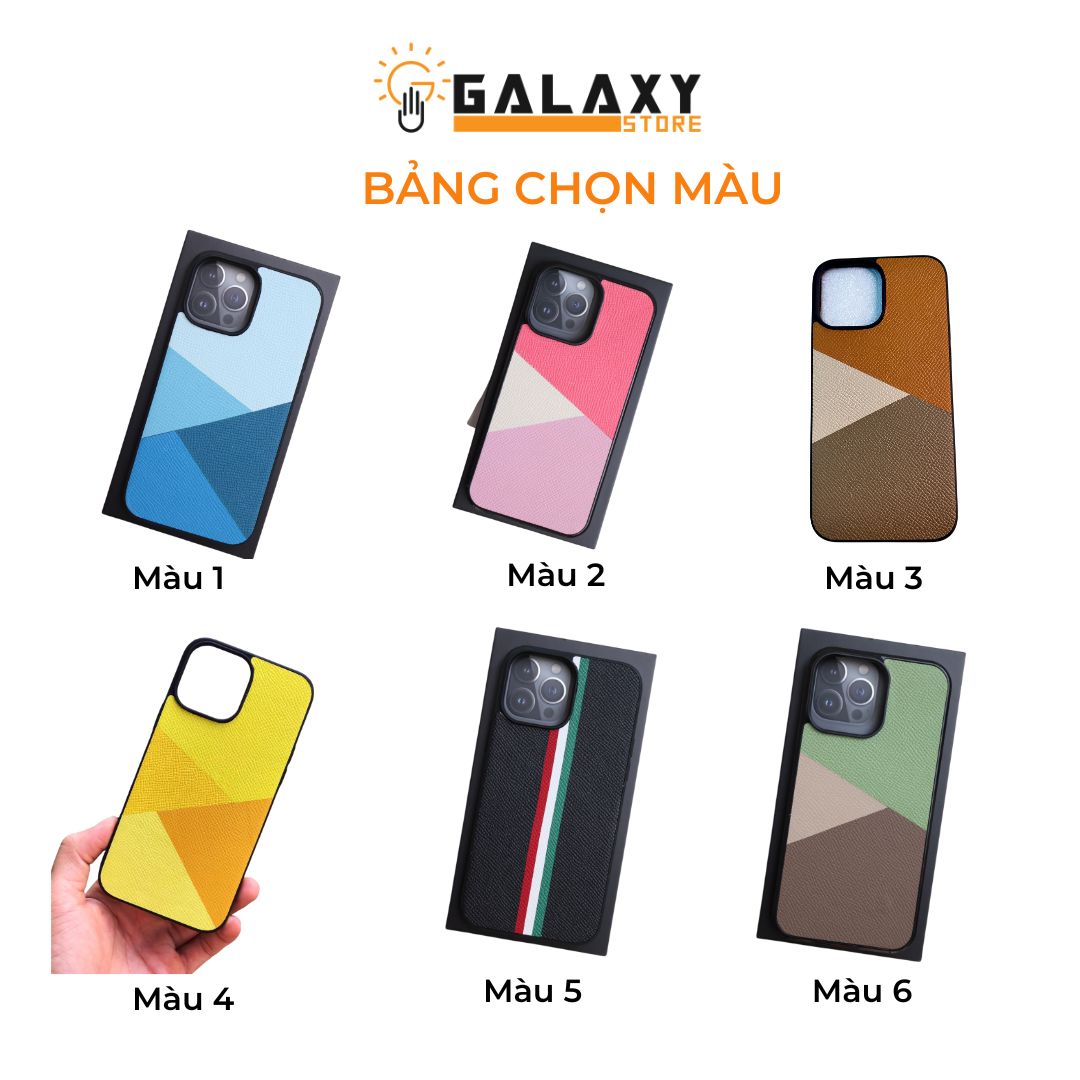Ốp Lưng Da Thủ Công Cao Cấp Galaxy GOD12 cho iPhone 14 Promax 13 Promax Đủ Các Dòng - Hàng Chính Hãng