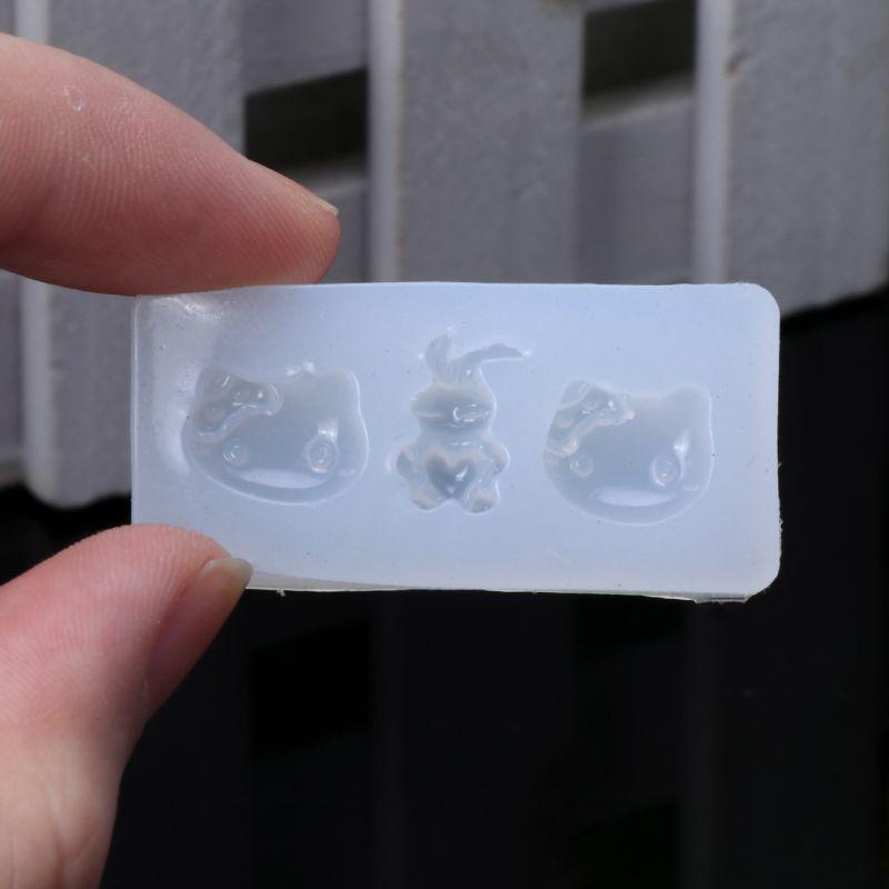 Bộ 6 Khuôn Silicone Tạo Hình Động Vật 3D Dùng Để Trang Trí Resin Handmade