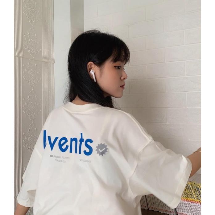 Áo thun unisex Popular Logo Nam nữ màu trắng kem chữ xanh Hany shop