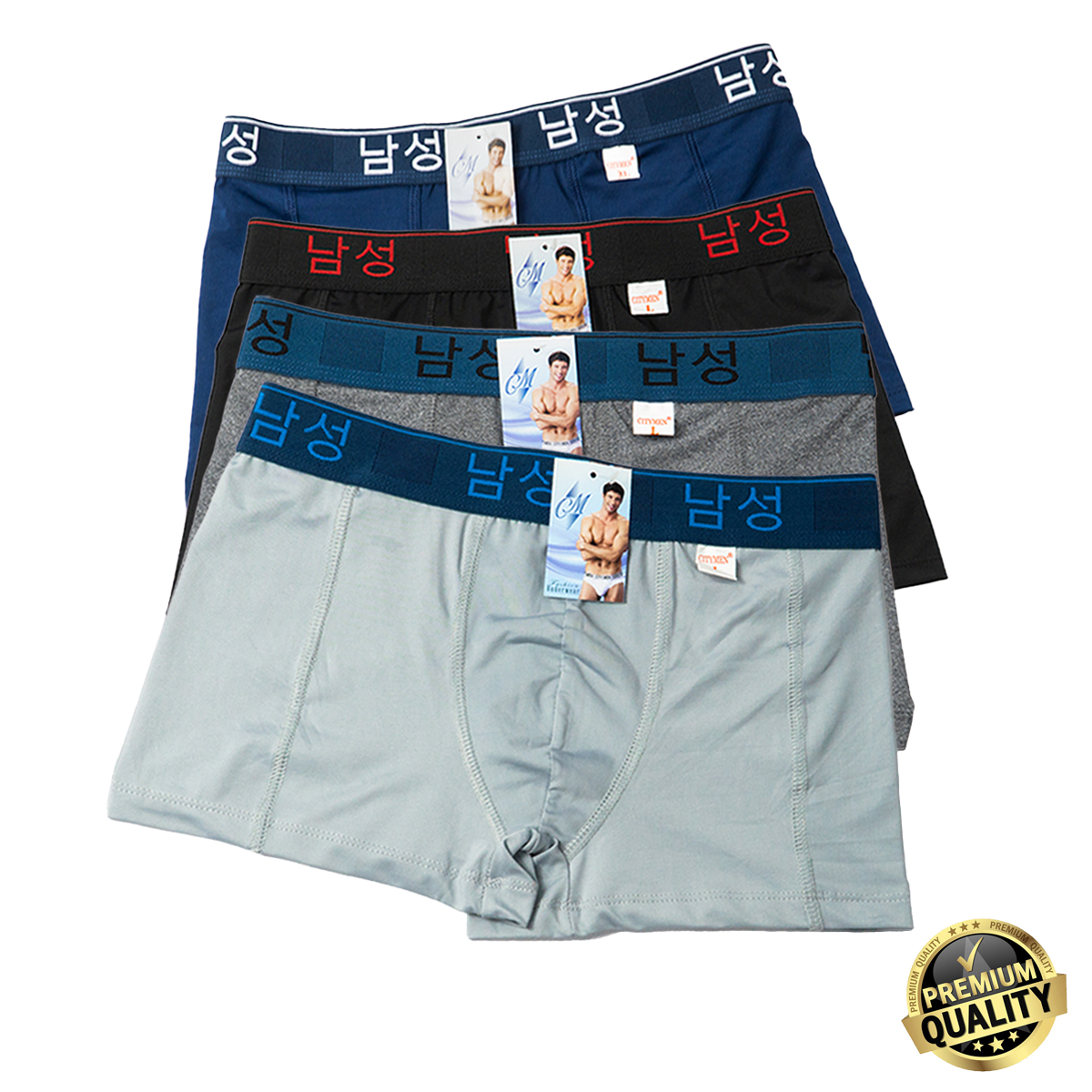 Quần lót nam boxer CITYMEN lưng Hàn Quốc cao cấp vải lạnh co dãn 4 chiều mềm mại thoáng khí thấm hút tốt, quần xịp sịp đùi nam bao đổi trả 90 ngày