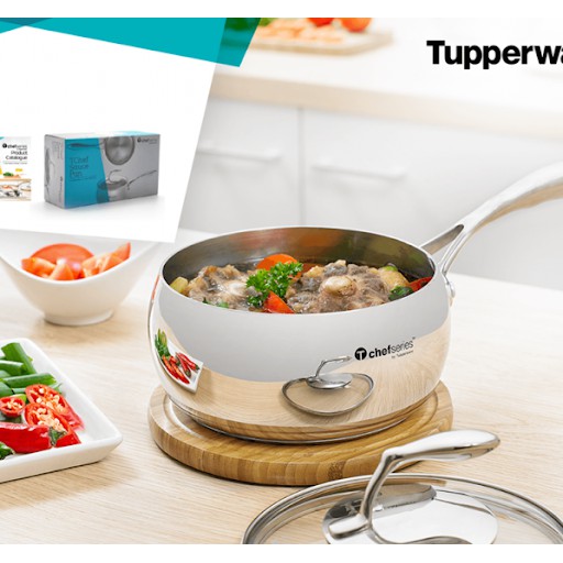 Nồi Tupperware T Chef Series Saucepan 2.4L (Nắp Kính)