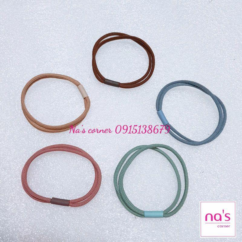 Combo 5 sợi Thun cột tóc đẹp rẻ nhiều mẫu đơn giản Chun buộc tóc dễ thương