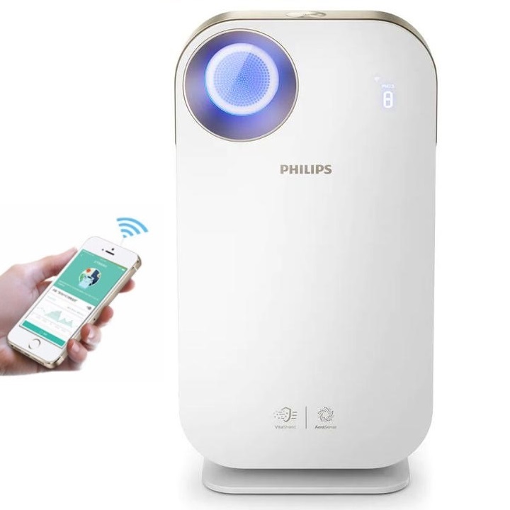 Máy lọc không khí Philips AC4558/00 tích hợp Wifi cảm biển thông minh chất lượng không khí 4 màu - Hàng nhập khẩu