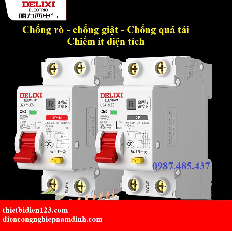 Aptomat Chống rò chống giật chống quá tải RCBO