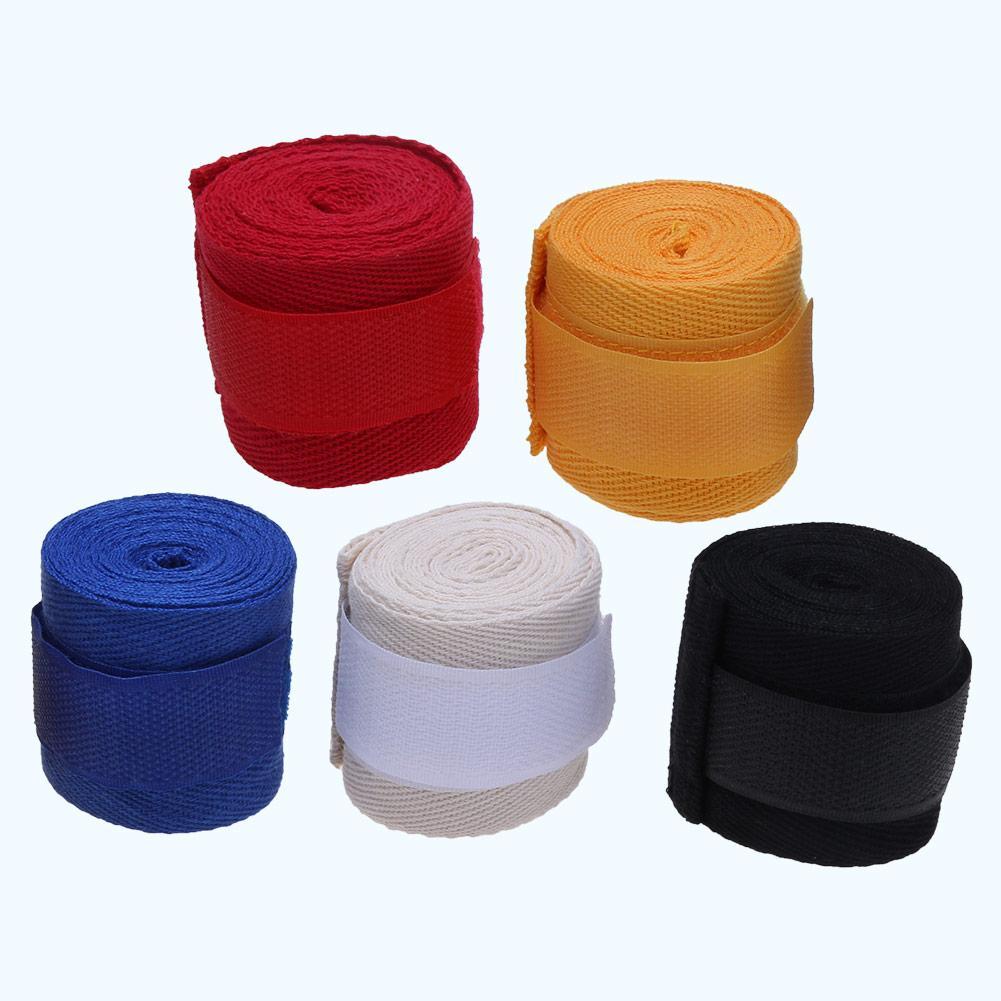 1 Rolls Cotton Boxing Bandage Sports Wraps Wrap Color: Yellow