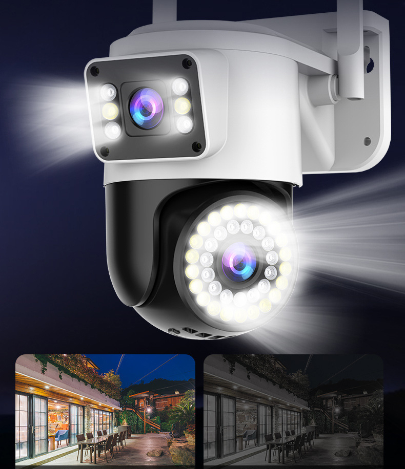 Camera Wifi Yoosee 2 Mắt Xem 2 Màn Hình Cùng Lúc Ngoài Trời - Hàng Nhập Khẩu - KHÔNG KÈM THẺ