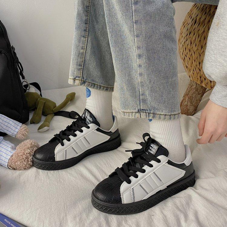 Giày Thể Thao Bằng Da Pu Thời Trang Hàn Quốc Dành Cho Bạn Nữ