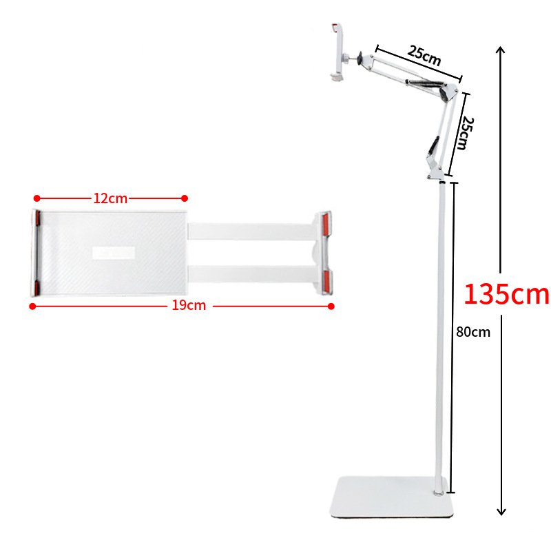 Cây treo Giá đỡ điện thoại máy tính bảng xoay 360 độ White Storm 5 Lazy Arm Universal - thiết kế nhôm chắc chắn