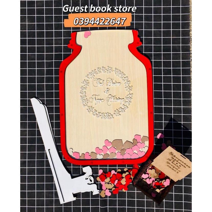 HỘP THẢ TIM CƯỚI KÝ TÊN WEDDING-DROP BOX_Guest book store