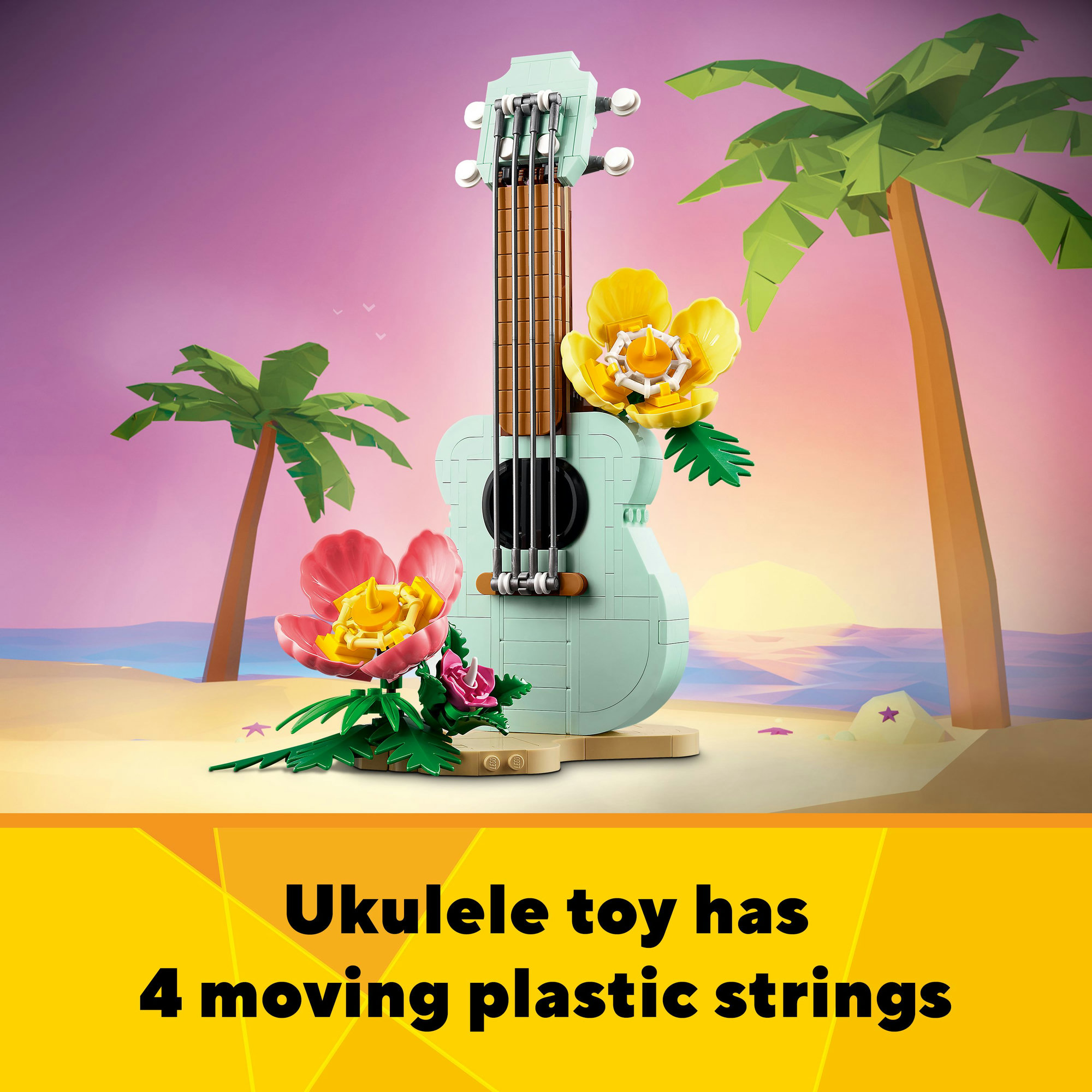 LEGO CREATOR 31156 Đồ chơi lắp ráp Đàn nhiệt đới Ukulele (387 chi tiết)