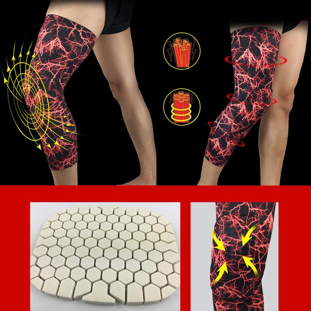 Knee Pad Brace Leg Shin Guard Compression Sleeve for Basketball Volleyball Football Sports Cycling M/L/XL