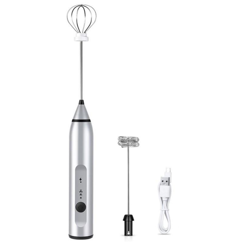 Sữa Frothers 3 Tốc Độ Trứng Be USB Sạc Cà Phê Uống Đánh Trộn Eggbeater Frother Khuấy Thực Phẩm Cầm Tay Máy Xay Sinh Tố